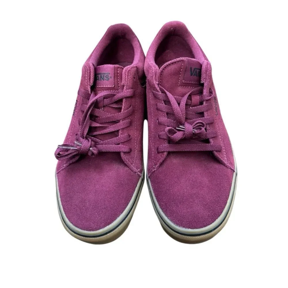 NWOT VANS Men's Seldan Suede Port/Gum Maroon Low Top Sneakers Size 10